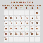 Islamic Calendar 2024   Khwajadarbar Within September 2024 Islamic Calendar