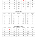 July To September 2024 Calendar | Calendar Quickly In 3 Month Vertical Calendar July September 2024