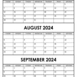 July To September 2024 Calendar (Q3)   Calendarkart With 2 Month Calendar August September 2024