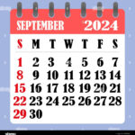 Letter Calendar For September 2024. The Week Begins On Sunday Throughout Calendar 2024 Month Of September