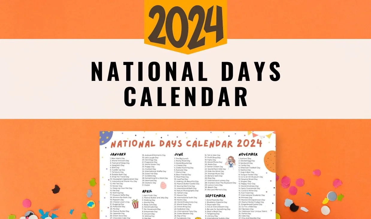 National Days Calendar 2024-2025 | Digital Hygge throughout National Day Calendar for September 2024