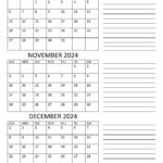 October To December 2024 Calendar (Q4)   Calendarkart In September October And November 2024 Calendar