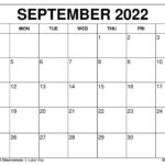 Printable September 2024 Calendar Templates With Holidays Inside September 2024 Printable Calendar Wiki