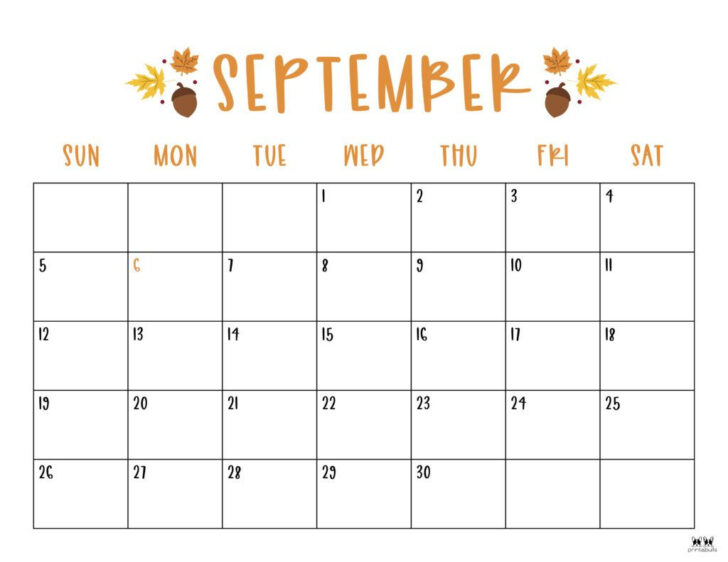 September Holiday Calendar 2024