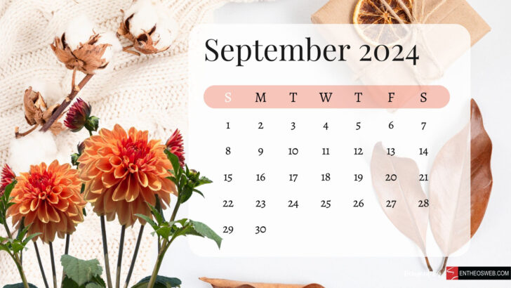 September Desktop Calendar 2024