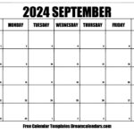 September 2024 Calendar   Free Printable With Holidays And Observances For Calendar For September 24