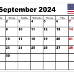 September 2024 Calendar Printable Pdf With Holidays For September Calendar With Holidays 2024