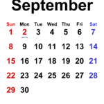 September 2024 Calendar | Templates For Word, Excel And Pdf Intended For Calendar For The Month Of September 2024