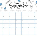 September 2024 Calendars   50 Free Printables | Printabulls For Cute Calendar September 2024