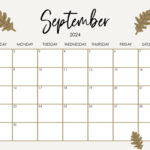 September 2024 Calendars   50 Free Printables | Printabulls For Cute September 2024 Printable Calendar