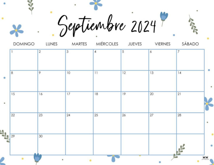 Cute September 2024 Printable Calendar