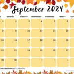 September 2024 Calendars (52 Free Pdf Printables) For September 2024 Calendar Fall