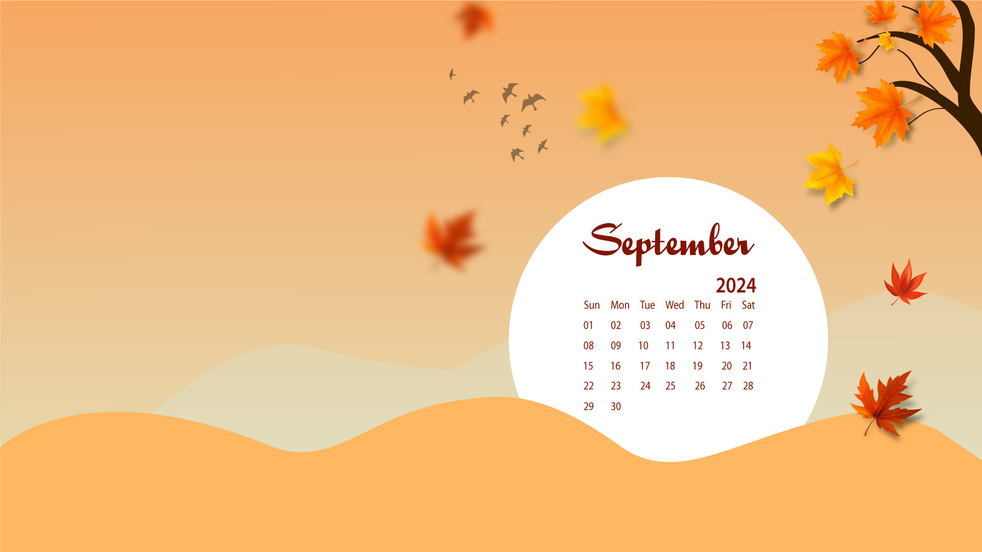 September 2024 Desktop Wallpaper Calendar - Calendarlabs with regard to September 2024 Calendar Background