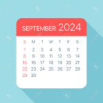 September 2024 Kalenderblatt Illustrationsvektorgrafikseite Within September 2024 Calendar Clip Art