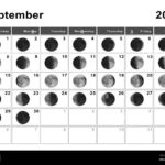 September 2024 Lunar Calendar, Moon Cycles, Moon Phases Stock For Moon Phase Calendar September 2024