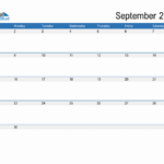 September 2024 Monthly Calendar (Pdf, Word, Excel) For September 2024 Calendar Editable