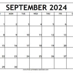 September 2024 Printable Calendar   Free Printable Calendar For Calendar September 2024 Printable Free