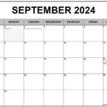 September 2024 With Holidays Calendar Regarding September 2024 Calendar Canada