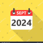 September 2024 Year Calendar Flat Style Stock Vector (Royalty Free In September 2024 Calendar Clipart