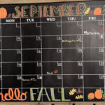 September Calendar With September 2024 Chalkboard Calendar Ideas