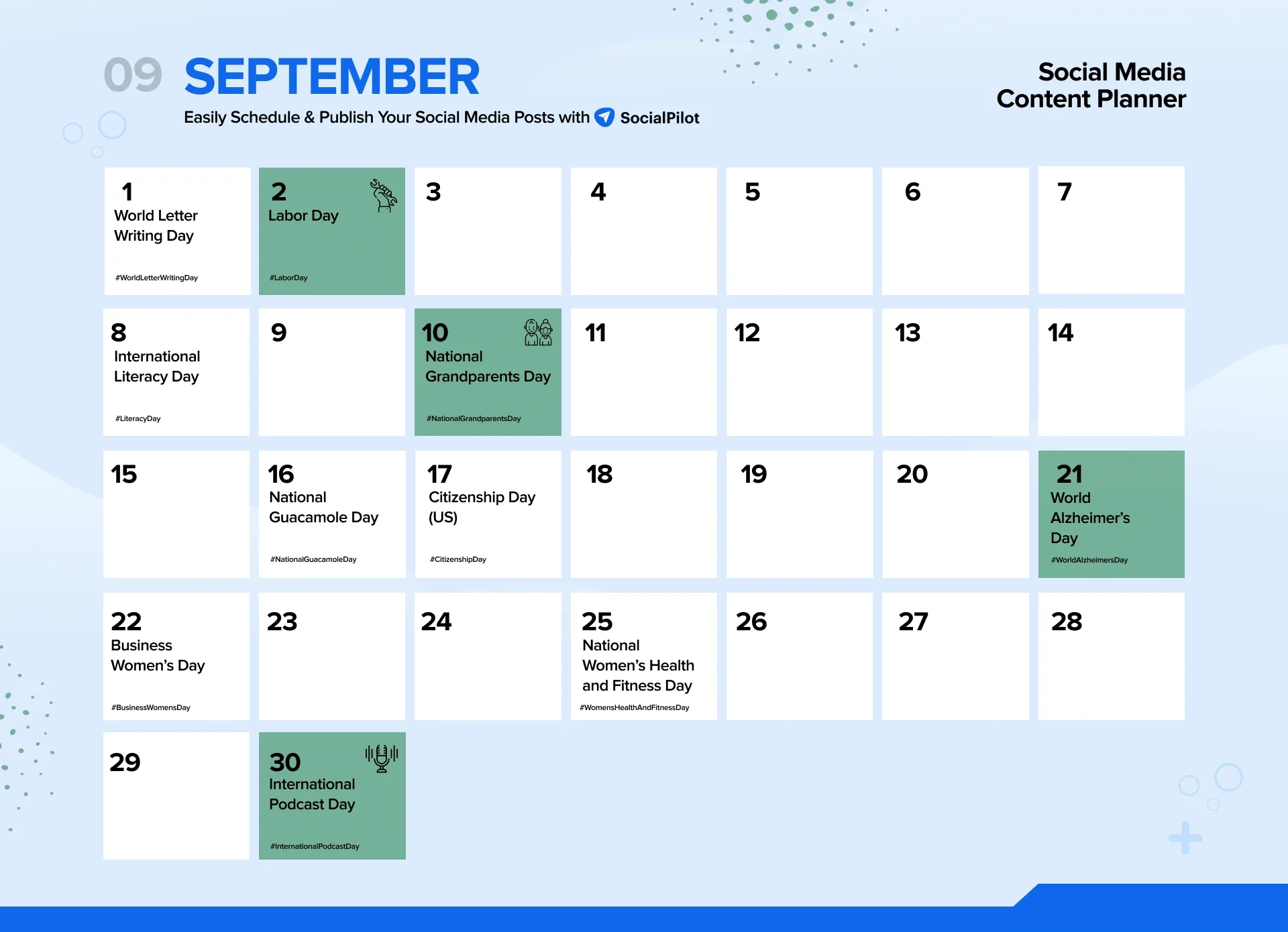 Social Media Holiday Calendar For 2024 inside September Content Calendar 2024