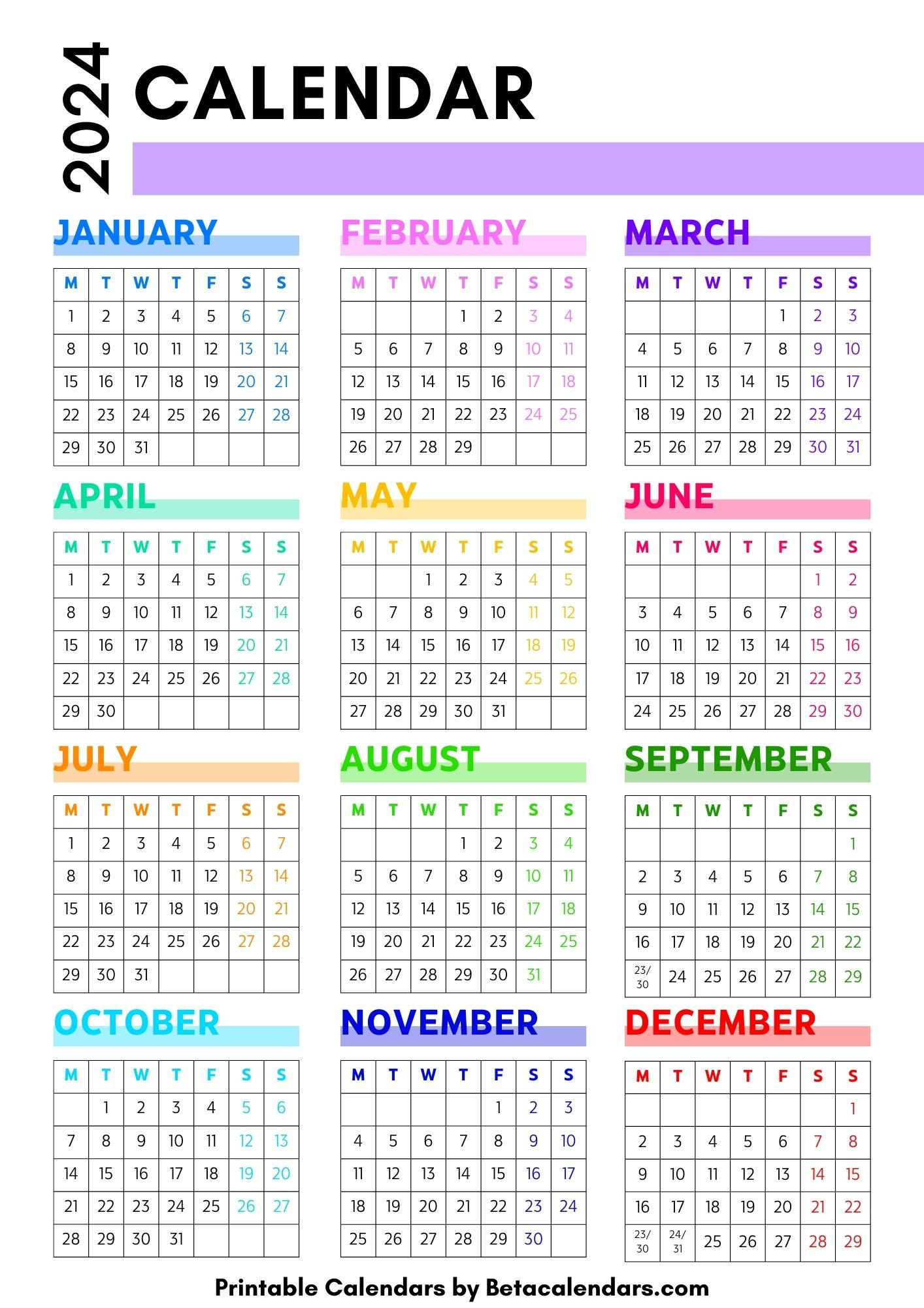 2024 Calendar - Beta Calendars pertaining to Beta Calendars December 2024 Calendar Printable