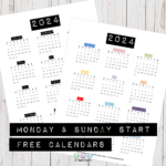 2024 Calendar Free Printable | Bullet Journal And Planner Free Pertaining To December 2024 Bullet Journal Calendar Printable