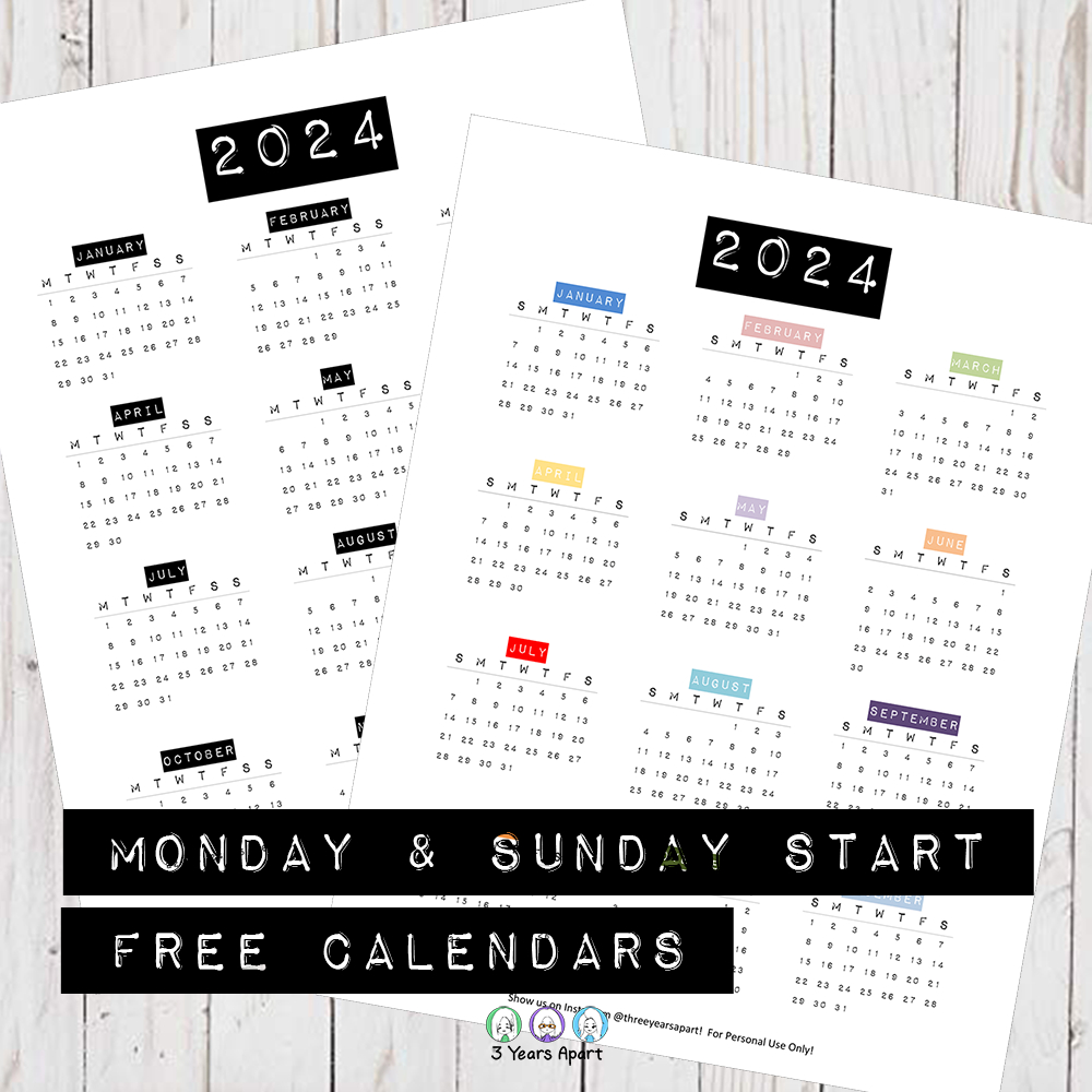 2024 Calendar Free Printable | Bullet Journal And Planner Free pertaining to December 2024 Bullet Journal Calendar Printable