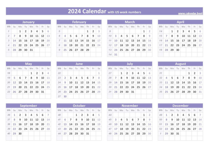 2024 December Calendar With Week Numbers Printable