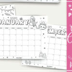 2024 Coloring Calendar   Free Printables   World Of Printables In 2024 Coloring Calendar Printable December