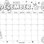 2024 Coloring Calendar   Free Printables   World Of Printables In December 2024 Printable Calendar Color