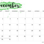 2024 Monday Start Calendar Printable   Watercolor   Paper Trail Design Throughout December 2024 Calendar Printable Start On Monday