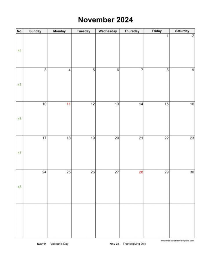 Calendar November December 2024 Printable Without Download