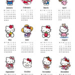 2024 Sanrio Hello Kitty Calendar In December 2024 Hello Kitty Calendar Printable