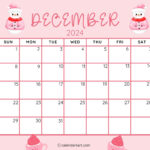 40 Printable December 2024 Calendars | Free Pdf – Calendarkart for Cute December 2024 Printable Calendar