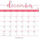 40 Printable December 2024 Calendars | Free Pdf   Calendarkart Inside December 2024 Calendar Printable Start On Monday