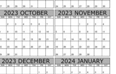 August 2023 To January 2024 Calendar Templates throughout August Through December 2024 Calendar Printable