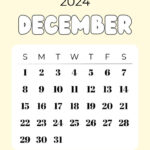 December 2024 Calendar   20 Cute & Free Printables | Saturdaygift For Cute December 2024 Printable Calendar