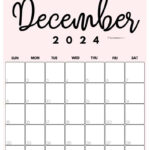 December 2024 Calendar   20 Cute & Free Printables | Saturdaygift In Big Printable Calendar December 2024