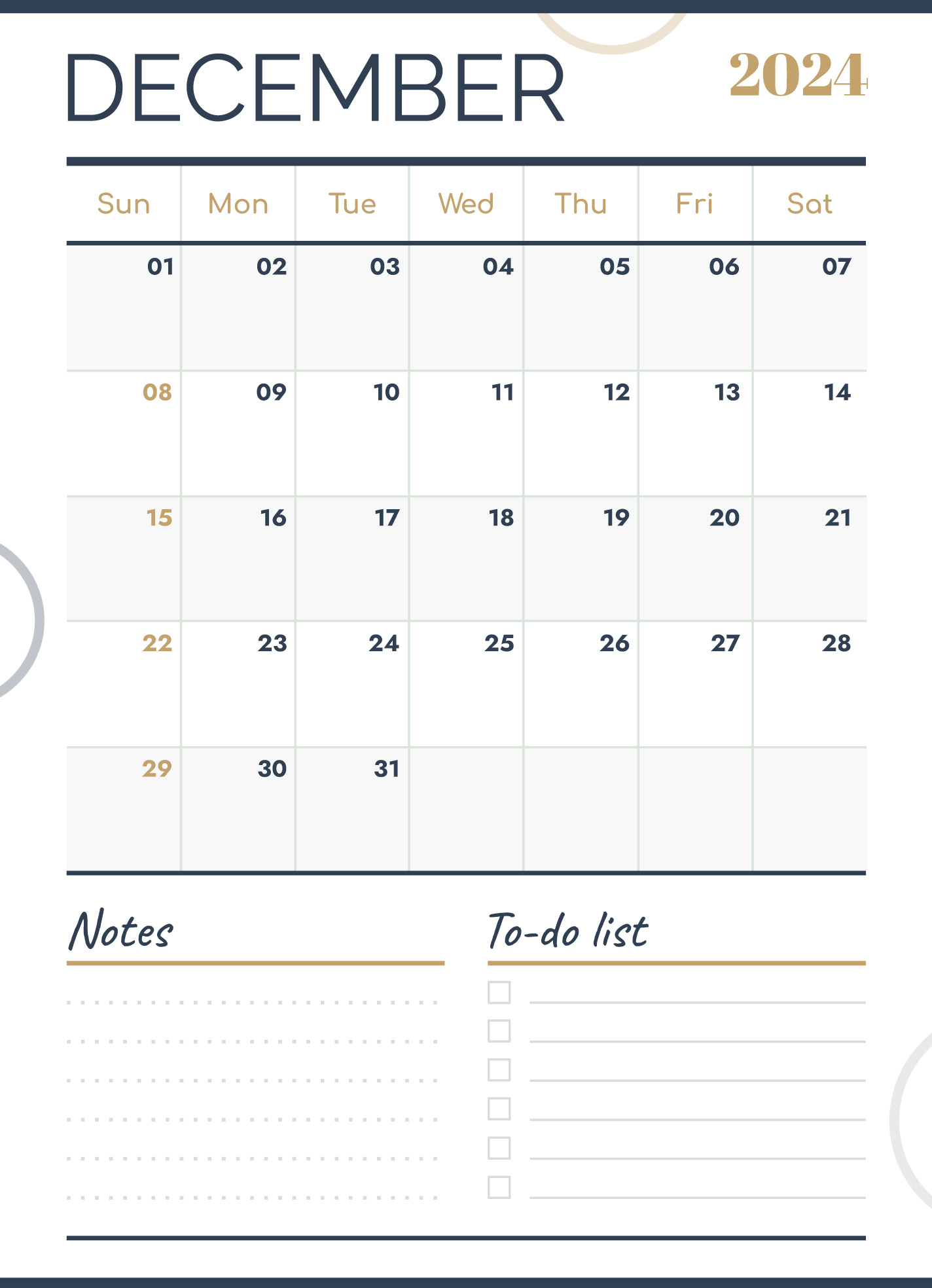 December 2024 Calendar Free Google Docs Template - Gdoc.io pertaining to Google Calendar December 2024 Printable