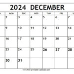 December 2024 Calendar   Free Printable Calendar In Calendar 2024 December Uk Printable