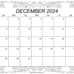 December 2024 Calendar (Free Printable) – Diy Projects, Patterns For 2024 Coloring Calendar Printable December