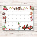 December 2024 Calendar Printable Kids Calendar 2024 Wall Calendar Inside December 2024 Printable Desk Calendar