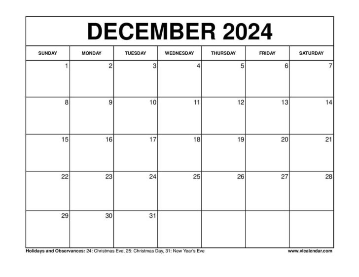 Calender Free Printable October-December 2024 Bills