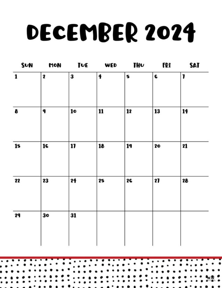 December 2024 Appoinment Calendar Pages Printable