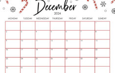 December 2024 Calendars – 50 Free Printables | Printabulls in December 2024 Calendar Printable Template