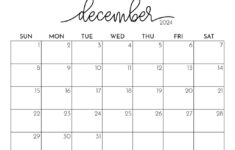 December 2024 Calendars – 50 Free Printables | Printabulls in Free Printable Calendar Template December 2024