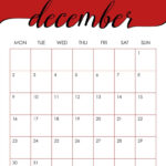 December 2024 Calendars   50 Free Printables | Printabulls Intended For Christmas Style Printable December 2024 Calendar Large Print