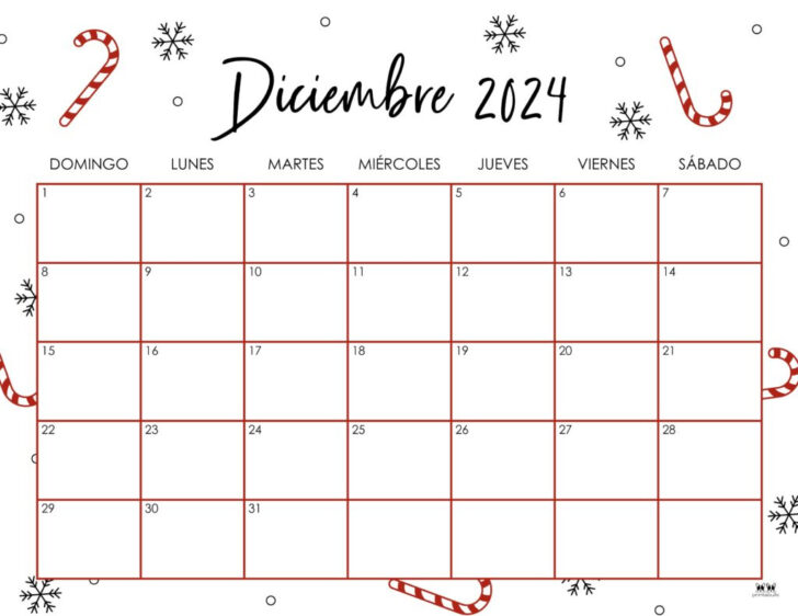 Calendar 2024 Free Printable December