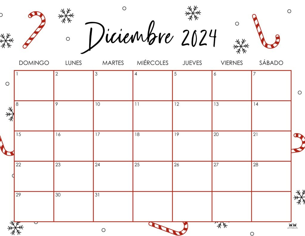 December 2024 Calendars - 50 Free Printables | Printabulls pertaining to Calendar 2024 Free Printable December